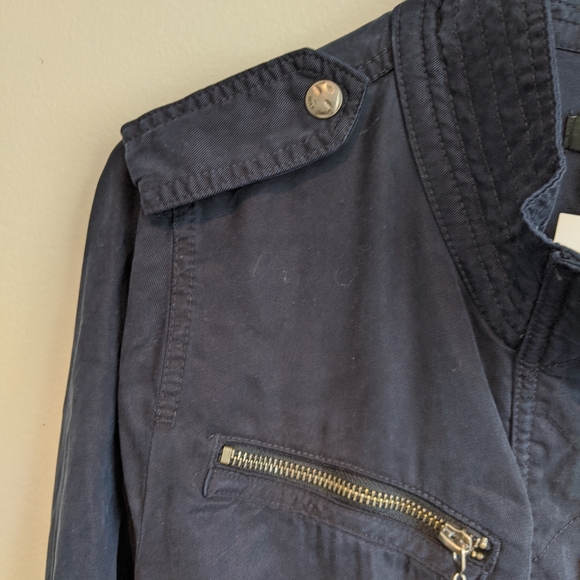 Max Jeans Navy Utility Tencel Jacket Size M - Picture 6 of 8